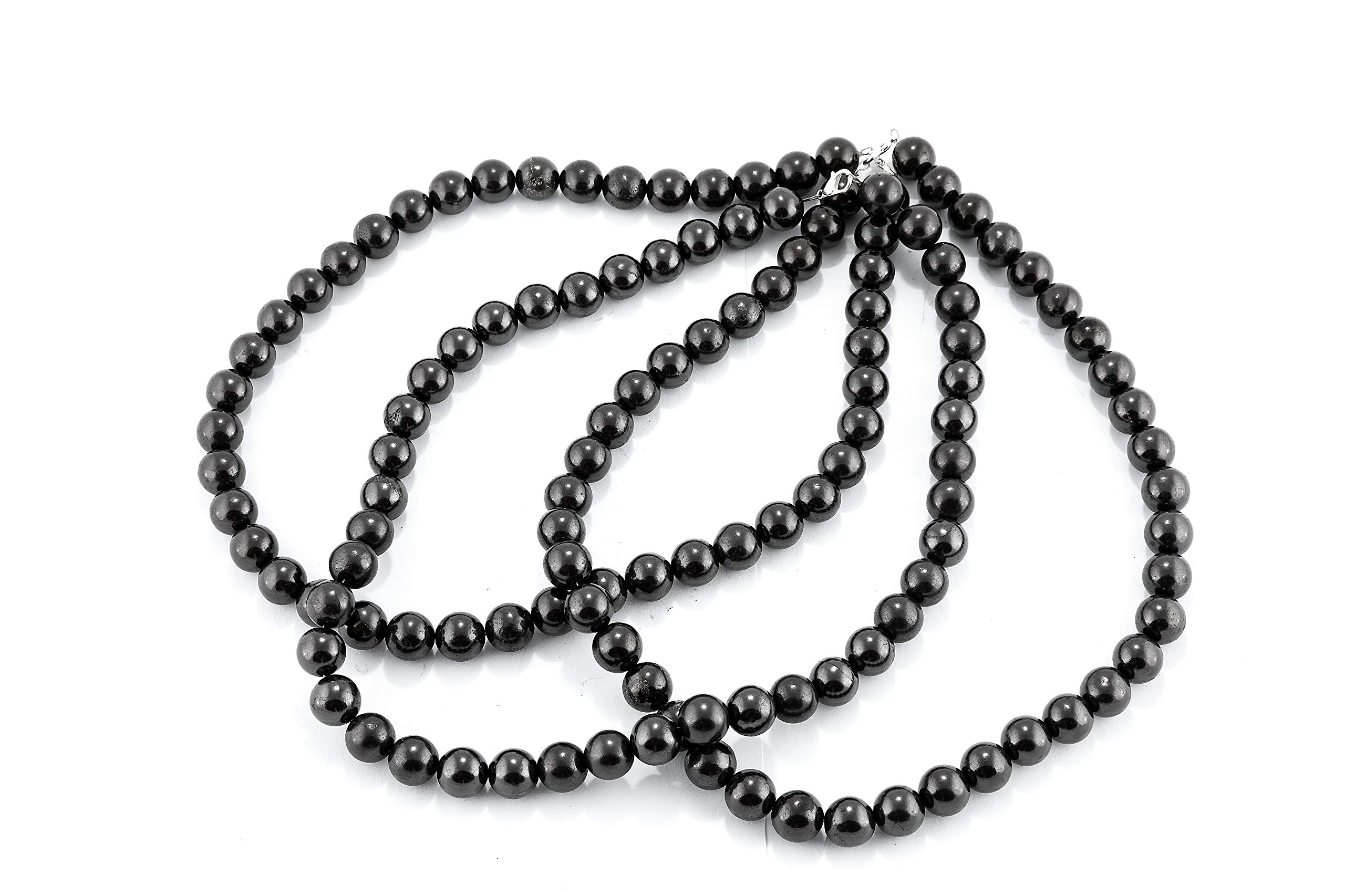 KASHU Gemstone Shungite Straight from Karelia: 3 x Necklace The Night, one size, Shungite