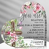 Gerrii Christian Gifts for Women, Inspiration Religious Catholic Birthday Gifts, Bible Verse Spiritual Encouragement Presents for Mom, Sister, Girl, Female Coworker(Blossom)