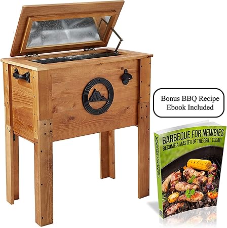 Amazon Com Backyard Expressions Standing 45 Quart Wooden