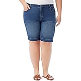 Gloria Vanderbilt Womens Amanda Bermuda High Rise Short Plus