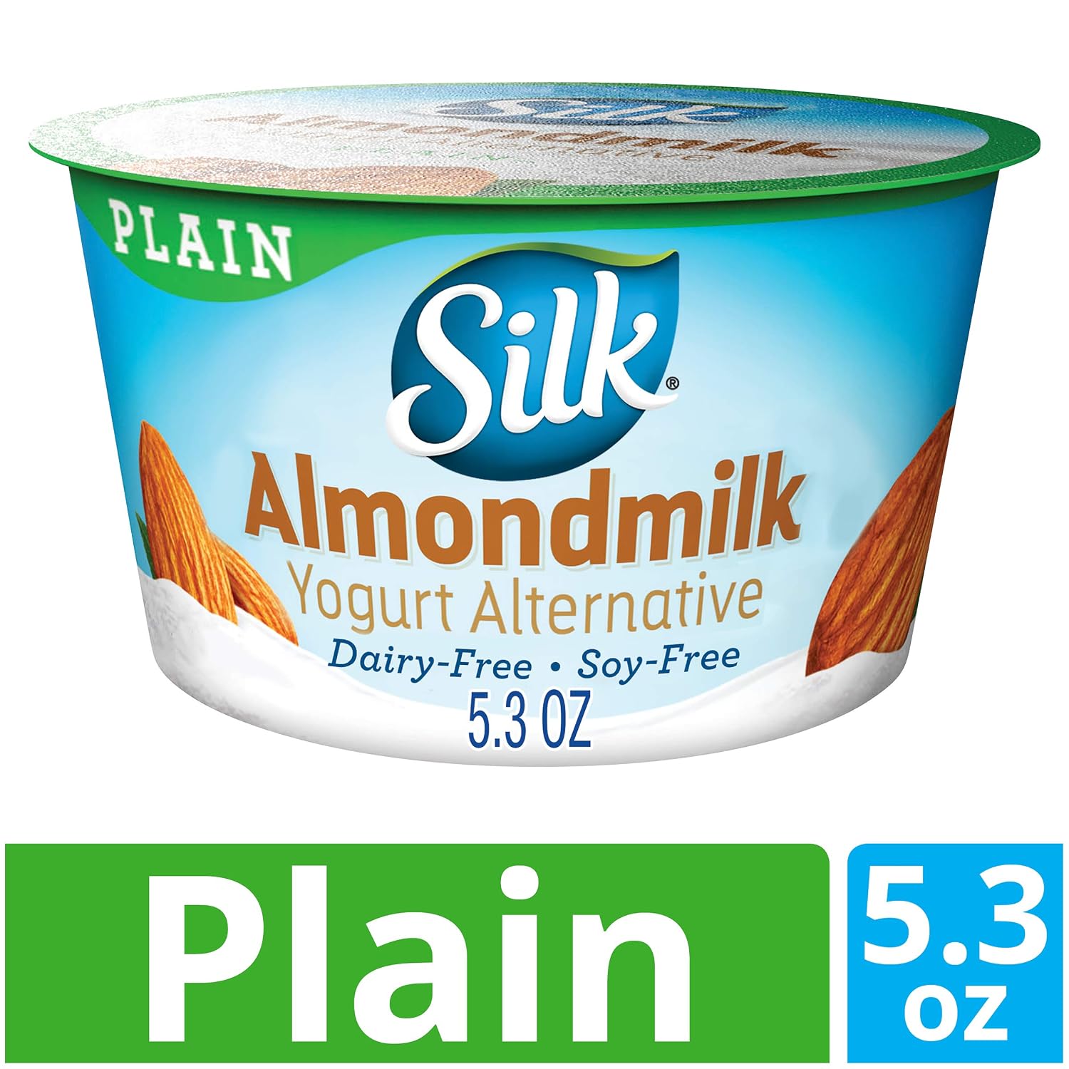 Silk Almondmilk Yogurt Alternative Plain Vegan 53 Oz