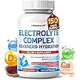 Electrolyte Complex - Advanced Hydration with Vitamin D3, Calcium, Magnesium, Phosphorus, Potassium - 150 Count - Made & Tested in The USA
