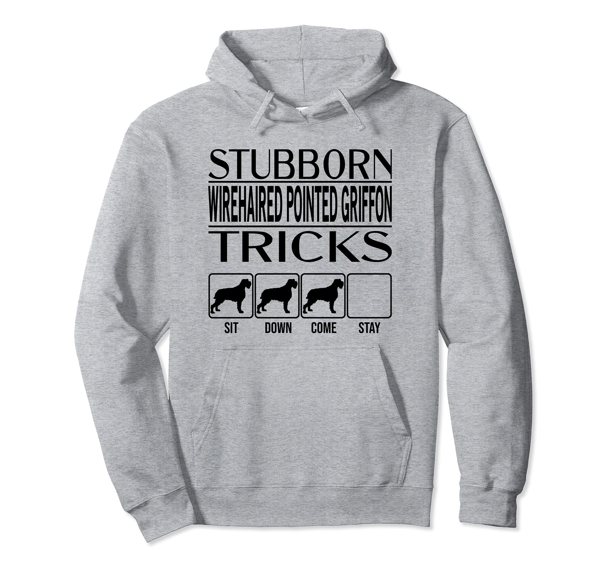 Stubborn Dog Tricks, Funny Wirehaired Pointed Griffon Pullover Hoodie โ image 1