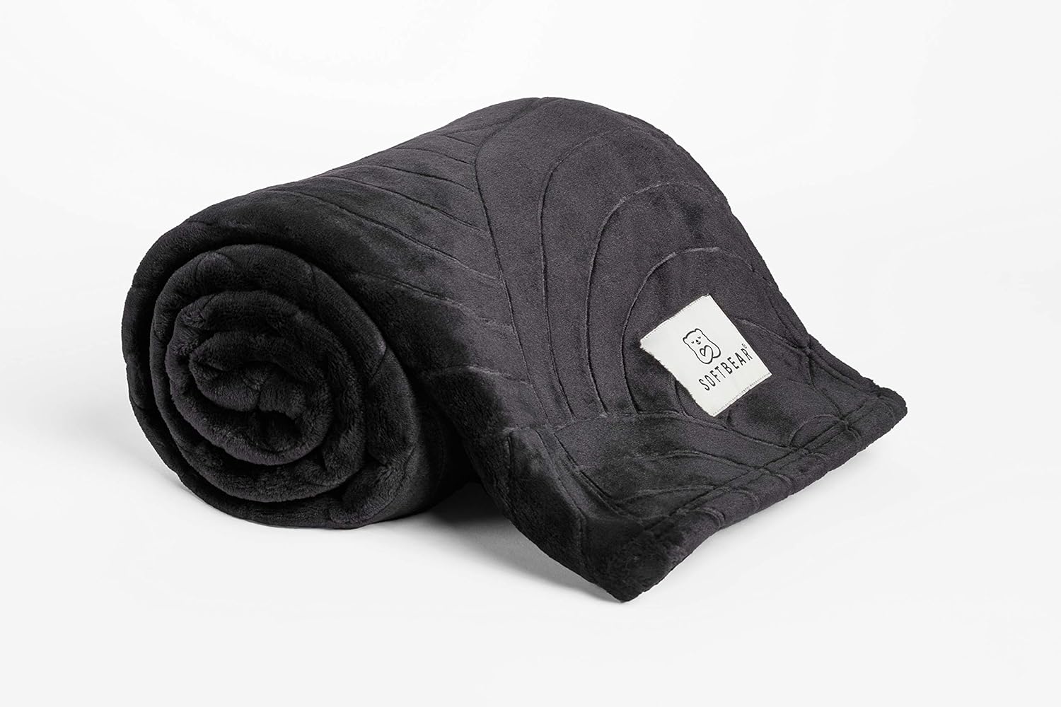 Flannel Fleece Throw Blanket Black Blanket Soft, Fluffy and Warm