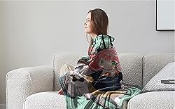 Throw Blanket 50x40 inch,Japanese Anime Fleece