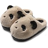 WYIKE Panda Plush Animal Slippers - Warm & Soft Women's Home Slippers for Indoor/Outdoor