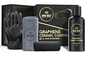 Magic Shield Graphene Coating for Cars │ Self-Healing, 5+ Years Durability │ Advanced SiO2 Ceramic Protection - High Gloss, Anti-Scratch - Perfect for Cars, Motorcycles, Marine, and RVs