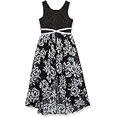 Speechless Girls' Sleeveless Maxi High Low Sparkly Party Dress
