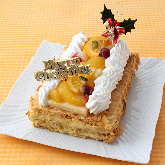 Amazon 青山 ランス ヤナギダテ フルーツミルフィ ユ お届け 12月24日 クリスマスケーキ予約 17 美食サークル ケーキ 洋菓子 通販