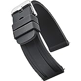 ALPINE Heavy Duty Sporty Premium Silicone Watch Band - Replacement Rubber Watch Band for Women & Men - Quick Release Waterproof Watch Straps - Compatible with Regular & Smart Watch Bands