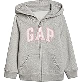 GAP Baby Girls' Playtime Favorite Logo Full Zip Hoodie Hooded Sweatshirt