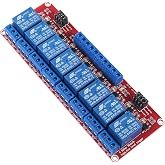 AEDIKO 8 Channel Relay Module DC 5V Relay Board with OPTO-Isolated Support High or Low Level Trigger