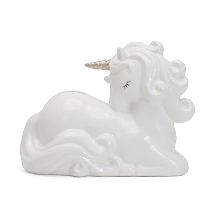 Child to Cherish Ceramic Charlie The Unicorn Piggy Bank for Girls