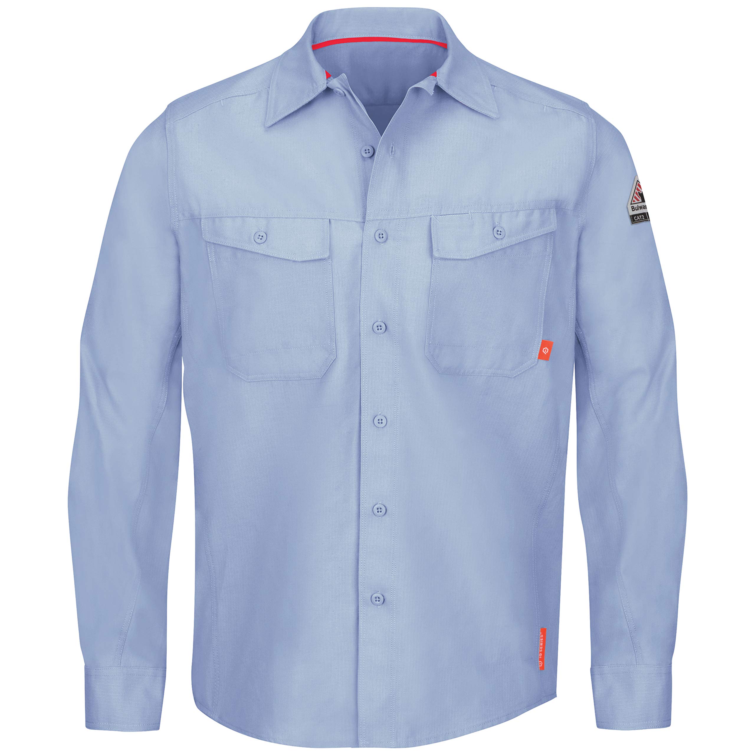 Bulwark Men’s iQ Series Endurance Collection FR Work Shirt, Light Blue, 4X-Large