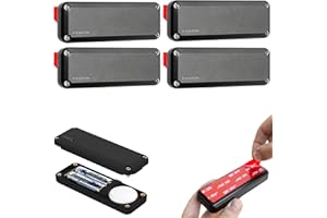 Elevation Lab AirTag 10-Year Extended Battery | Adhesive Mount | Uses AA Batteries - 14x More Capacity Than CR2032 | TimeCapsule | Waterproof, CR 2032 Battery Replacement (4-Pack)