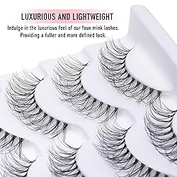KSYOO Cat Eye Lashes Wispy Natural Look, D Curl