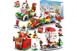 HARDWIND Advent Calendar 2024 Kids, 24 Days Holiday Countdown Playset Building Blocks Toys, Christmas Stocking Stuffers for 6 7 8-12 Year Old Boys/Girls/Adults, Xmas Gifts STEM Toy Building Bricks Party Favors