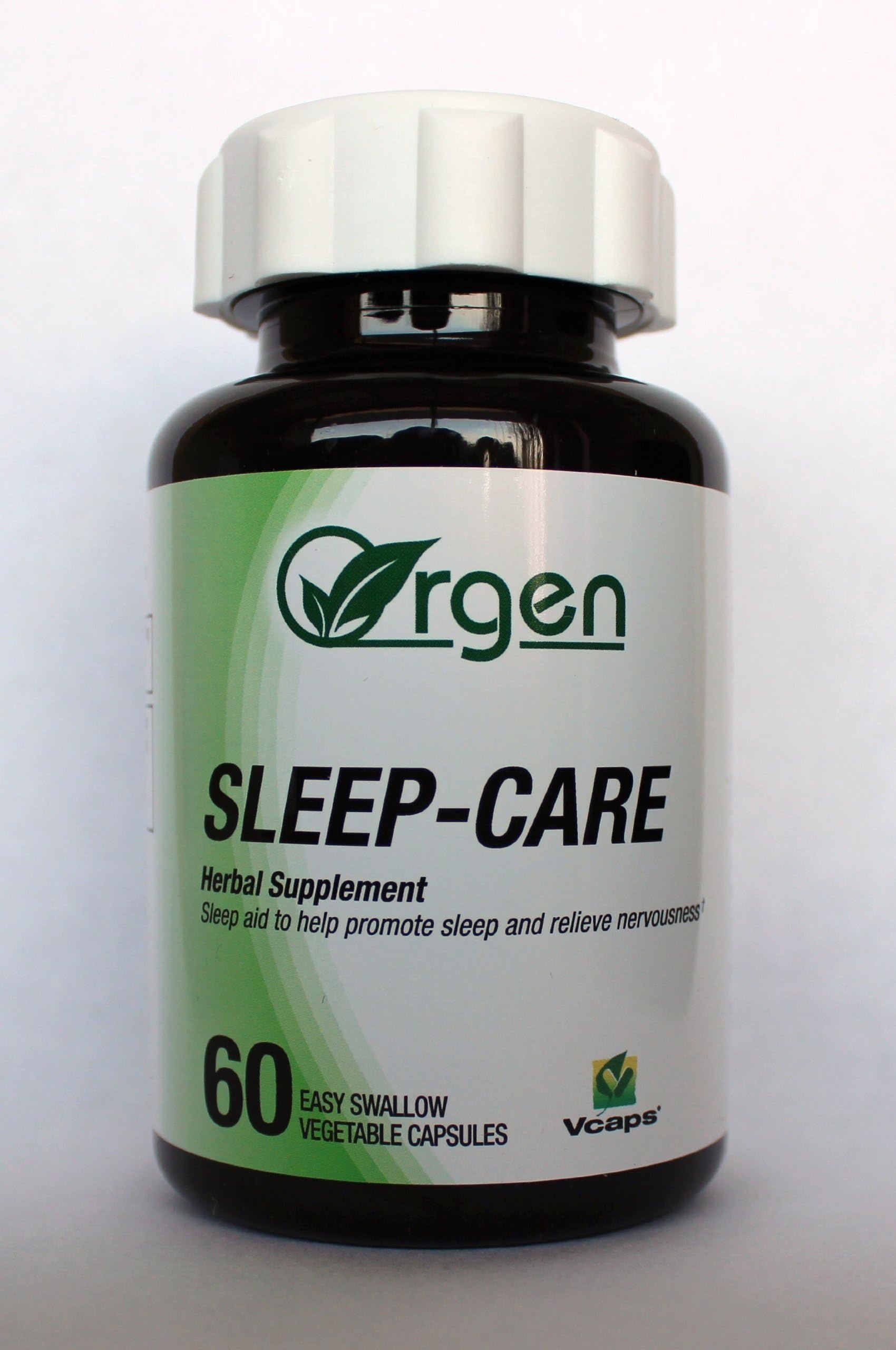 Sleep-Care - Chamomile 300 mg, Ashwagandha 100 mg, Hops 50 mg, Valerian 50 mg - 60 Veg Capsules