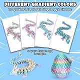 YILCER 12" 3D Printed Dragon Egg Toy Rainbow Color Safe Eco-Friendly Fidget view 2