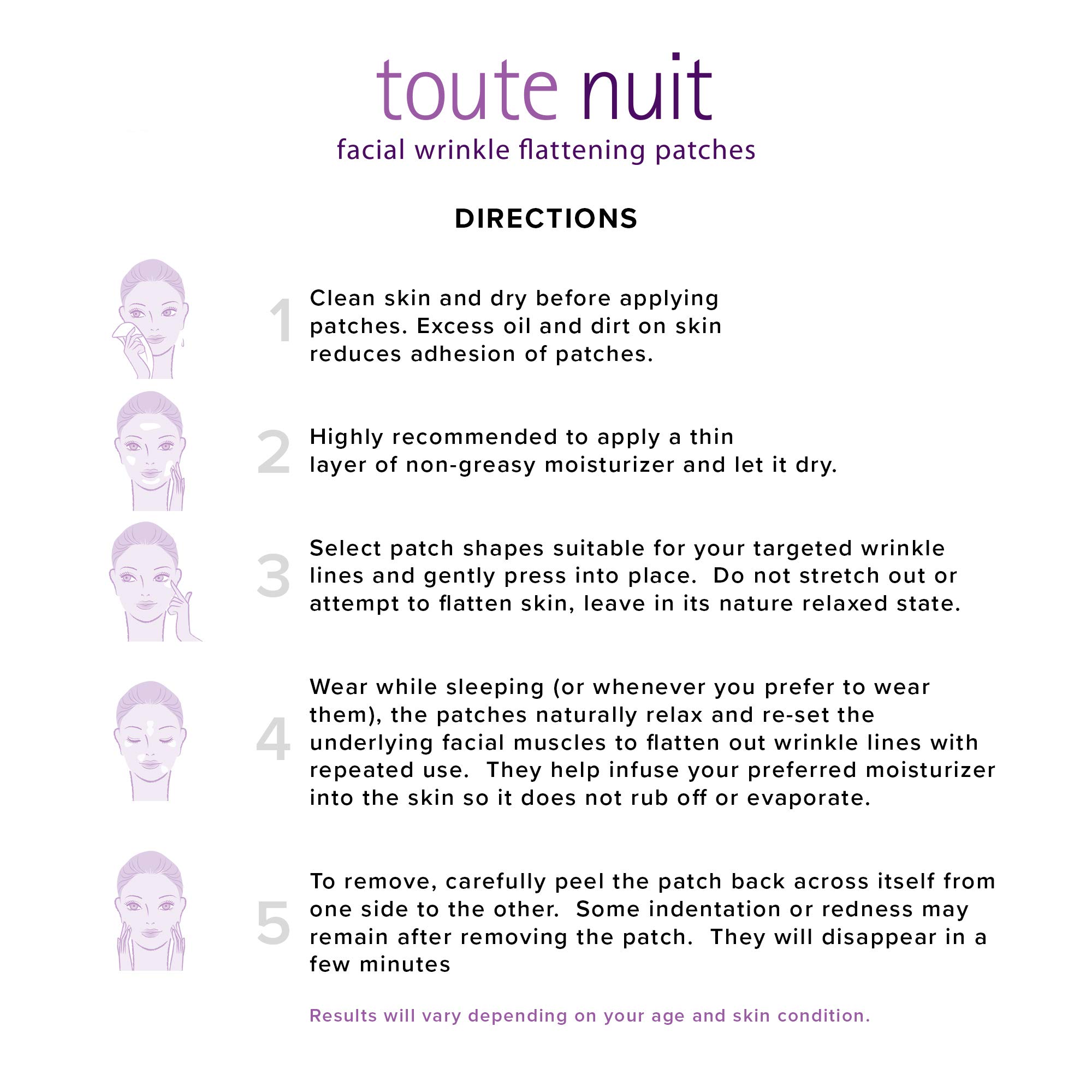 Toute Nuit Wrinkle Patches, Face Tape, Dolphin - Full Coverage Around Mouth - 20 Patches