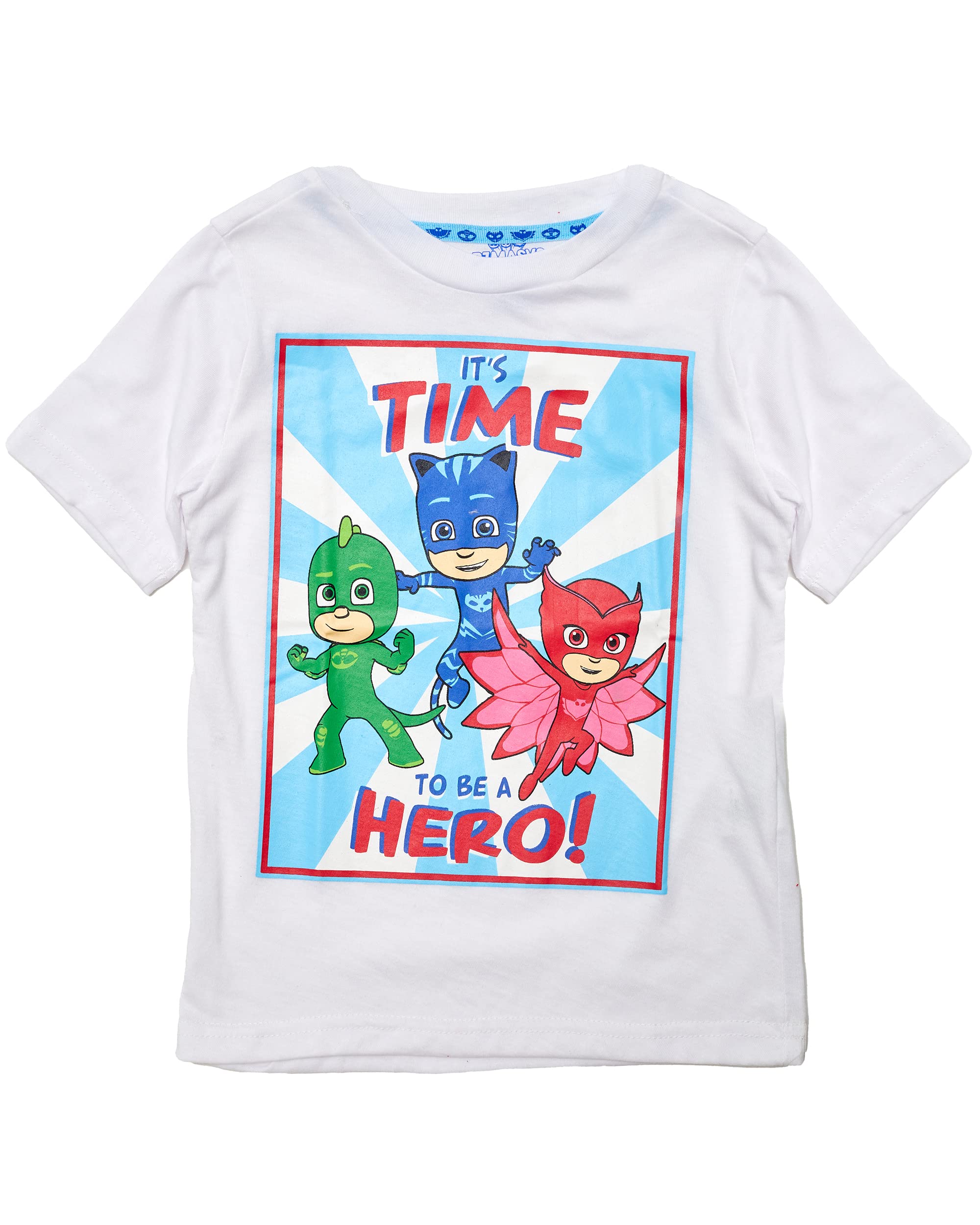 PJ Masks Toddler Boys T-Shirts 3-Pack - PJ Masks Clothes for Boys Featuring Catboy, Gekko, and Owlette (Multi, 2T)