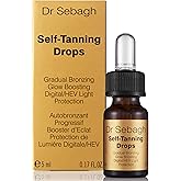 Dr Sebagh Self-Tanning Drops (0.17 fl oz) - Customizable Self Tanner Drops for Face - Streak-Free, Scent-Free Face Tan Drops - Natural Golden Glow Sunless Tanning Drops for Radiant Skin