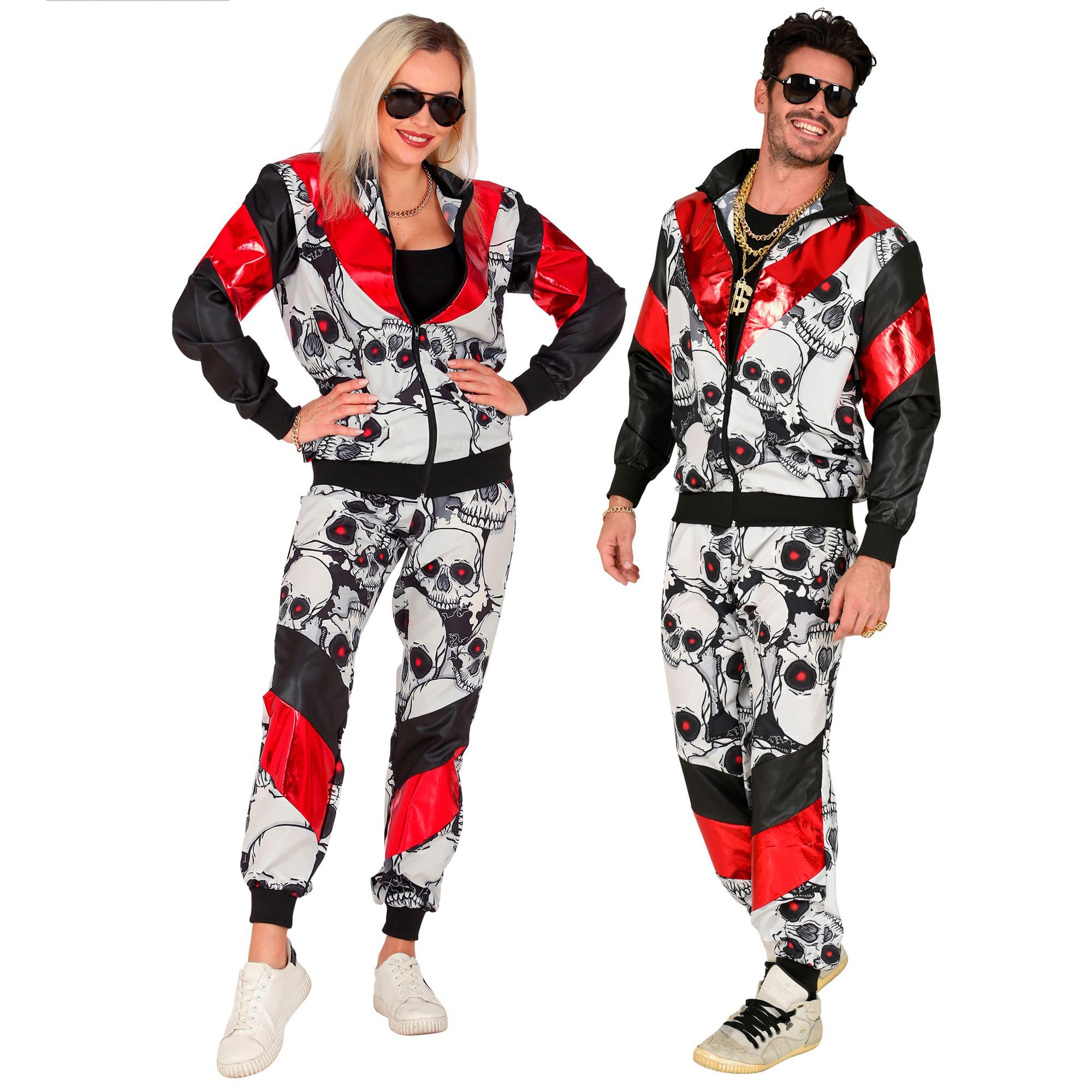 W WIDMANN MILANO Party Fashion - Costume Tracksuit, Halloween, 80s Horror Outfit, Jogging Suit for Carnival & Party