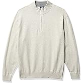 Cutter & Buck Men's Cotton-Rich Classic Lakemont Anti-Pilling Half-Zip Sweater