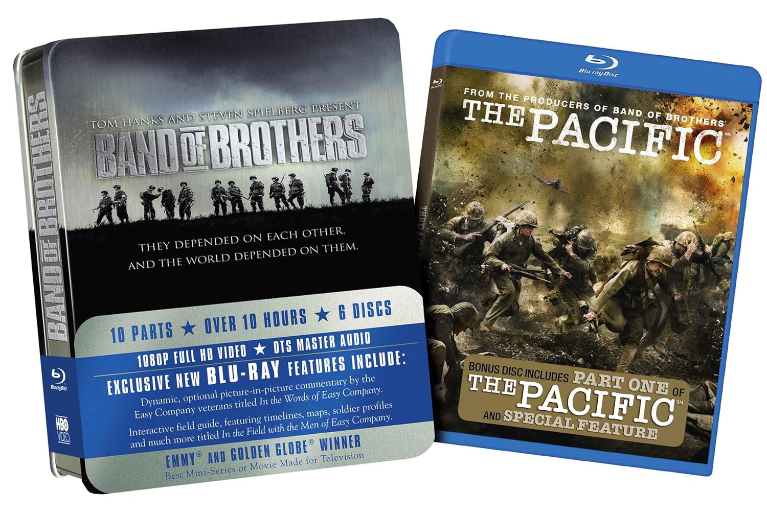 Band of Brothers & Pacific Sampler Bluray Import Amazon.de DVD & Bluray