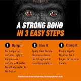 Gorilla Glue Clear 50ml - Crystal Clear, Water Resistant, Non-Expanding view 8