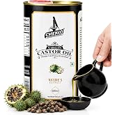 Castor Oil Organic Cold Pressed 500ML (16.90 Fl Oz) Virgin, Natural &amp; Pure | Hexane Free Castor Oil Carrier for Hair, Eyelash, Brow, Skin &amp; Body | Shine &amp; Everyday Beauty Routine at Home