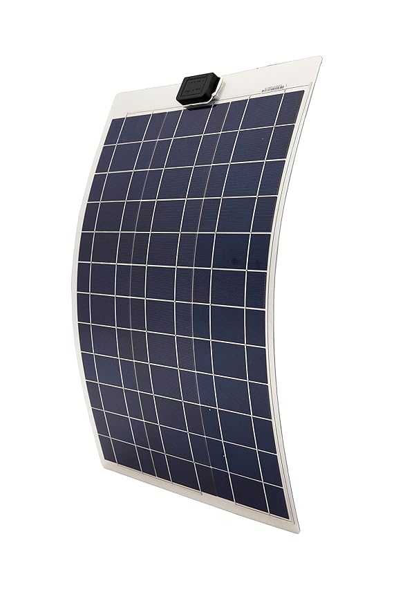 ECOWORTHY 50W Flex SemiFlexible Polycrystalline PV Solar Panel with