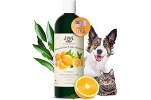 Natural Pet Stain and Odor Remover 16 Fl Oz Pet Urine Enzyme Cleaner with Dog & Cat Urine Odor Eliminator Pet Carpet Cleaner 