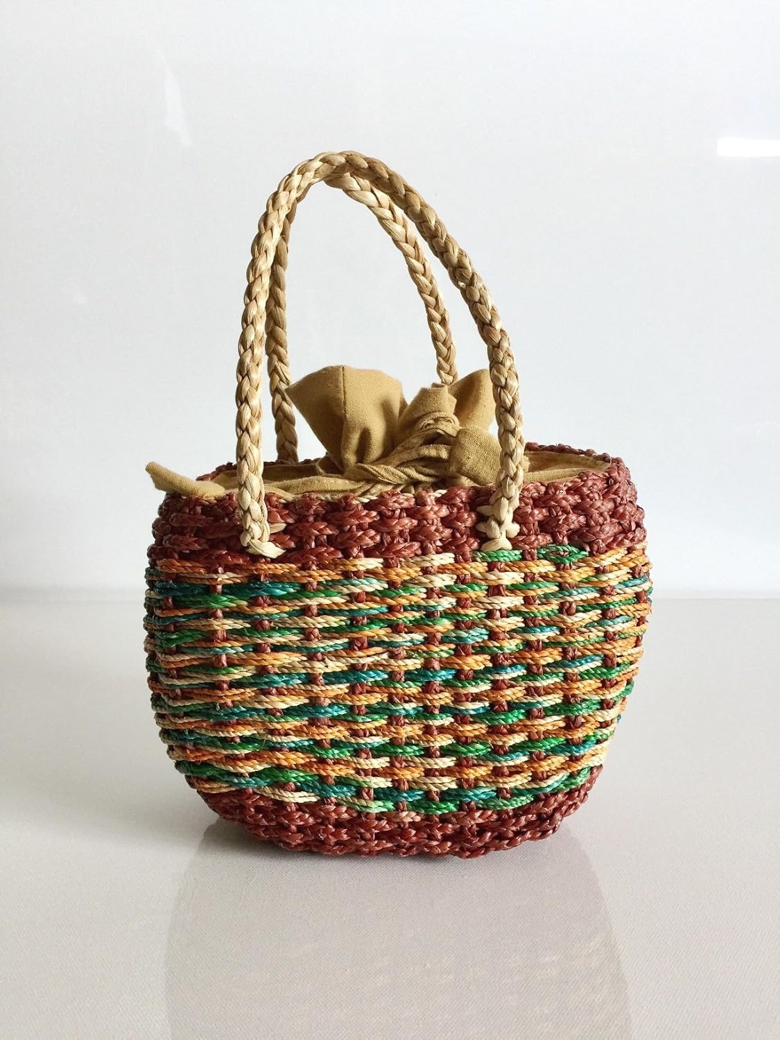 mini straw tote