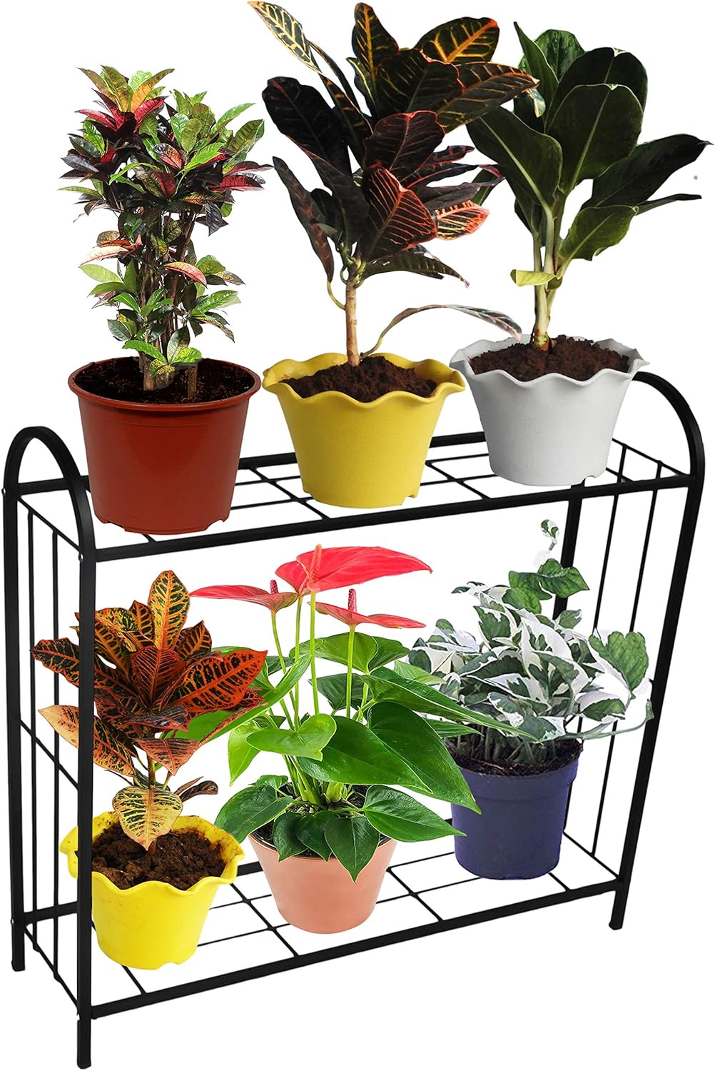 Best Outdoor Plant Stands to Spruce Up Your Garden 8 ORCHID ENGINEERS Iron Outdoor Plant Stand