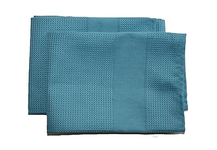 2 pieza microfibra paños tamaño 68 x 42 cm azul Premium Calidad Rayas sin pulir y