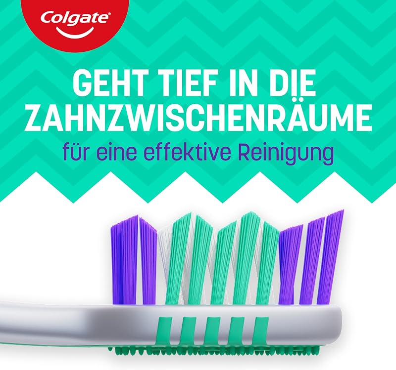 Zahnbürste ZigZag, Mittel, 6 Stück