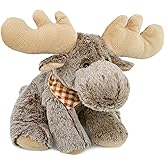 DolliBu Plush Moose Stuffed Animal - Soft Plush Huggable Floppy Moose, Adorable Playtime Brown Moose Plush Toy, Cute Wild Life Cuddle Gift for Kids & Adults - 12 Inch