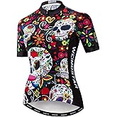JPOJPO Womens Cycling Jersey,Bike Shirt Quick-Dry Breathable Reflective S-2XL Tops