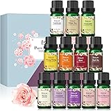 Essential Oils, Esslux Floral Essential Oils Gift Set with Gardenia, Cherry Blossom, Jasmine, White Tea, and More, Pure Aroma