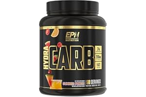 EPN SUPPLEMENTS HydraCarb | #1 Rated Pre, Intra, Post Workout Carb Powder with Electrolytes, Maltodextrin & Dextrose | Increase Energy, Build Muscle, Recovery, Hydration (Gluten Free) 50 Servings - Summer Punch