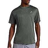 HEAD Men's Crewneck Gym Training & Workout T-Shirt - Short Sleeve Activewear Top