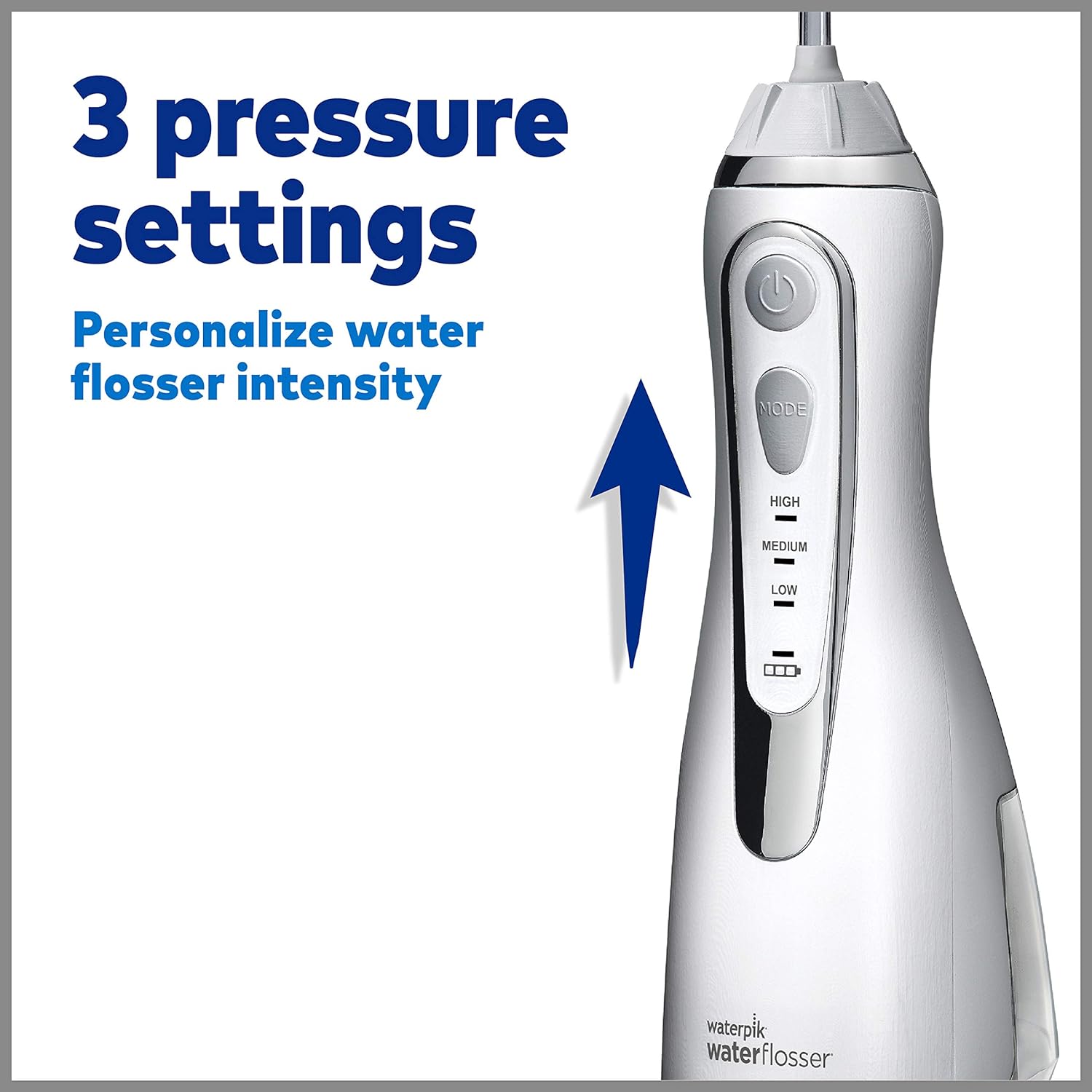 Waterpik Cordless Water Flosser Rechargeable Portable Oral irrigator for Travel & Home – Cordless Advanced, Wp-560 White: Beauty