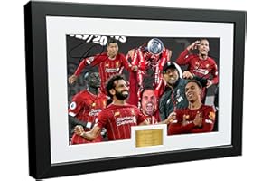 Kitbags & Lockers 2019 2020 Liverpool Premier League Champions 12x8 A4 Signed Henderson Klopp Salah Mane Firmino Van Dijk Arnold Autographed Photo Photograph Picture Frame Soccer Gift