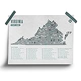 Virginia State Park Map - Checklist