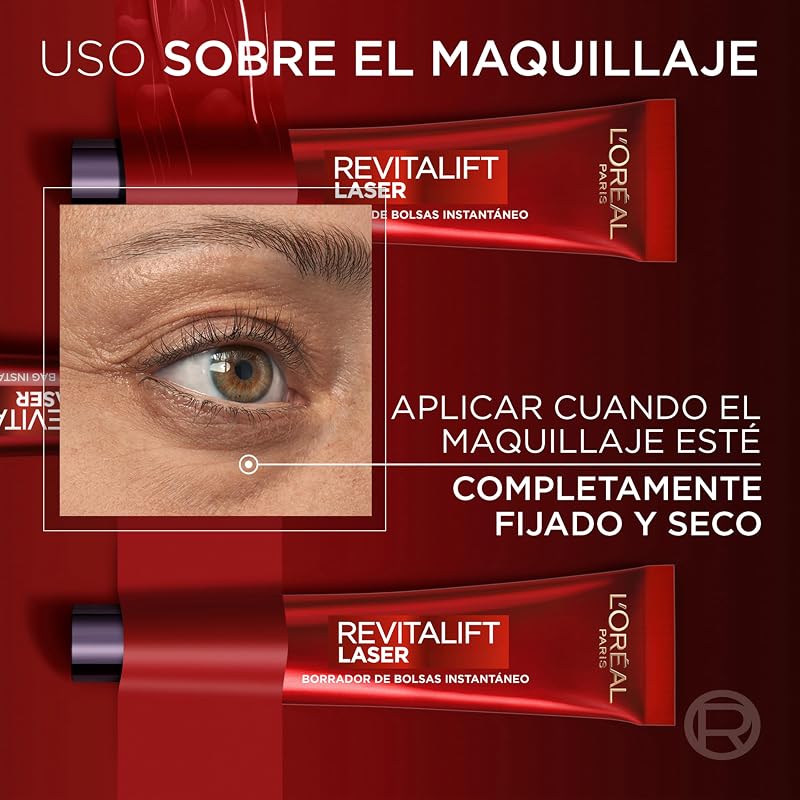 L'Oréal Paris Revitalift Laser Borrador de Bolsas de Ojos Instantáneo, 15ml