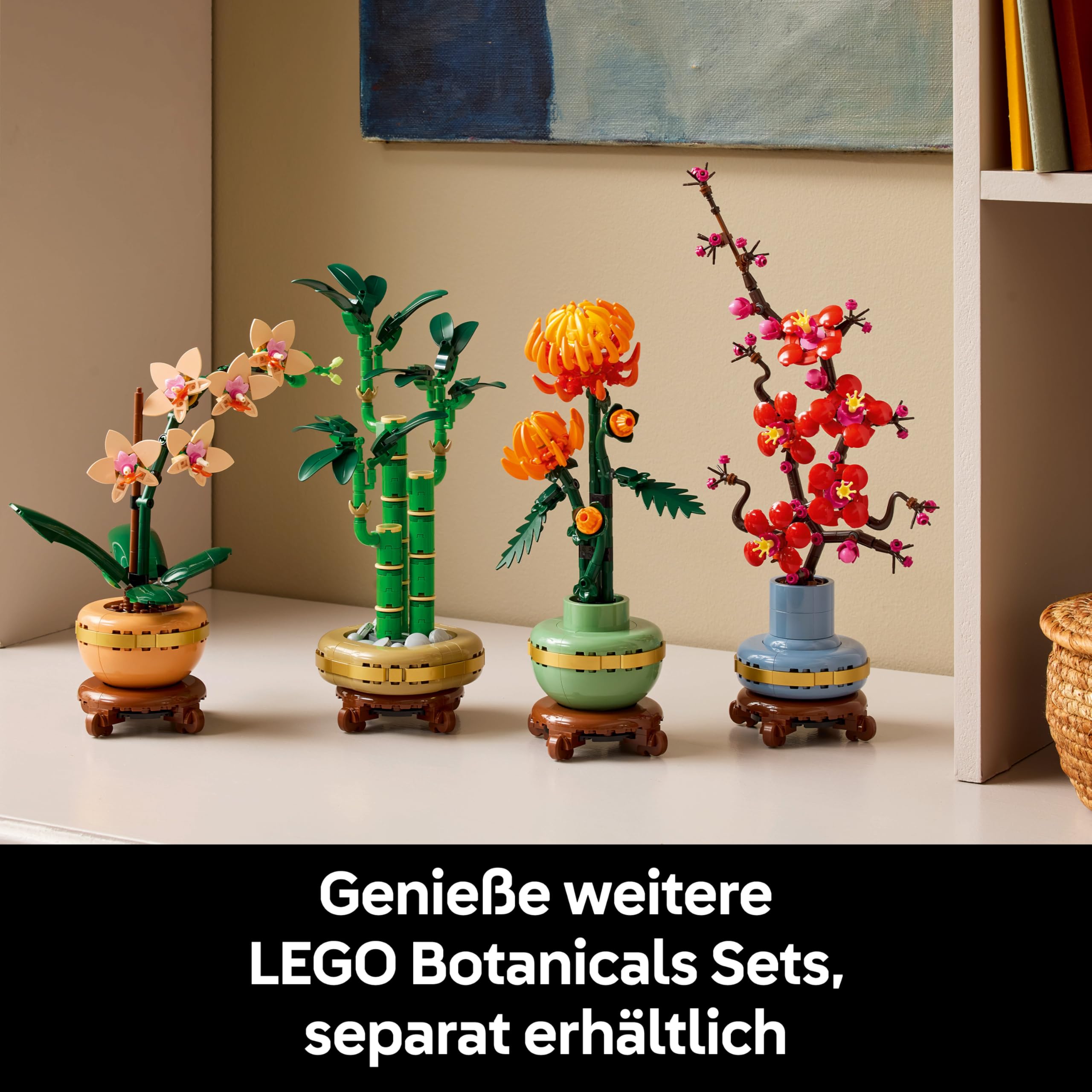 LEGO Botanicals Mini-Orchidee - Set mit Kunstblumen für Erwachsene - Zimmerpflanze mit Blumentopf im Terrakotta-Stil - DIY Geschenkidee zum Geburtstag - 10343 7