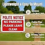 LP Lifestyle Polite Notice Custom Printed Message Sign PVC Weatherproof view 6