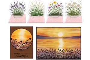 GLOBLELAND 4 Pcs Lavender Dandelion Acrylic Clear Stamps for Card Making Flower Brushwood Acrylic Stand Transparent Stamps Wi