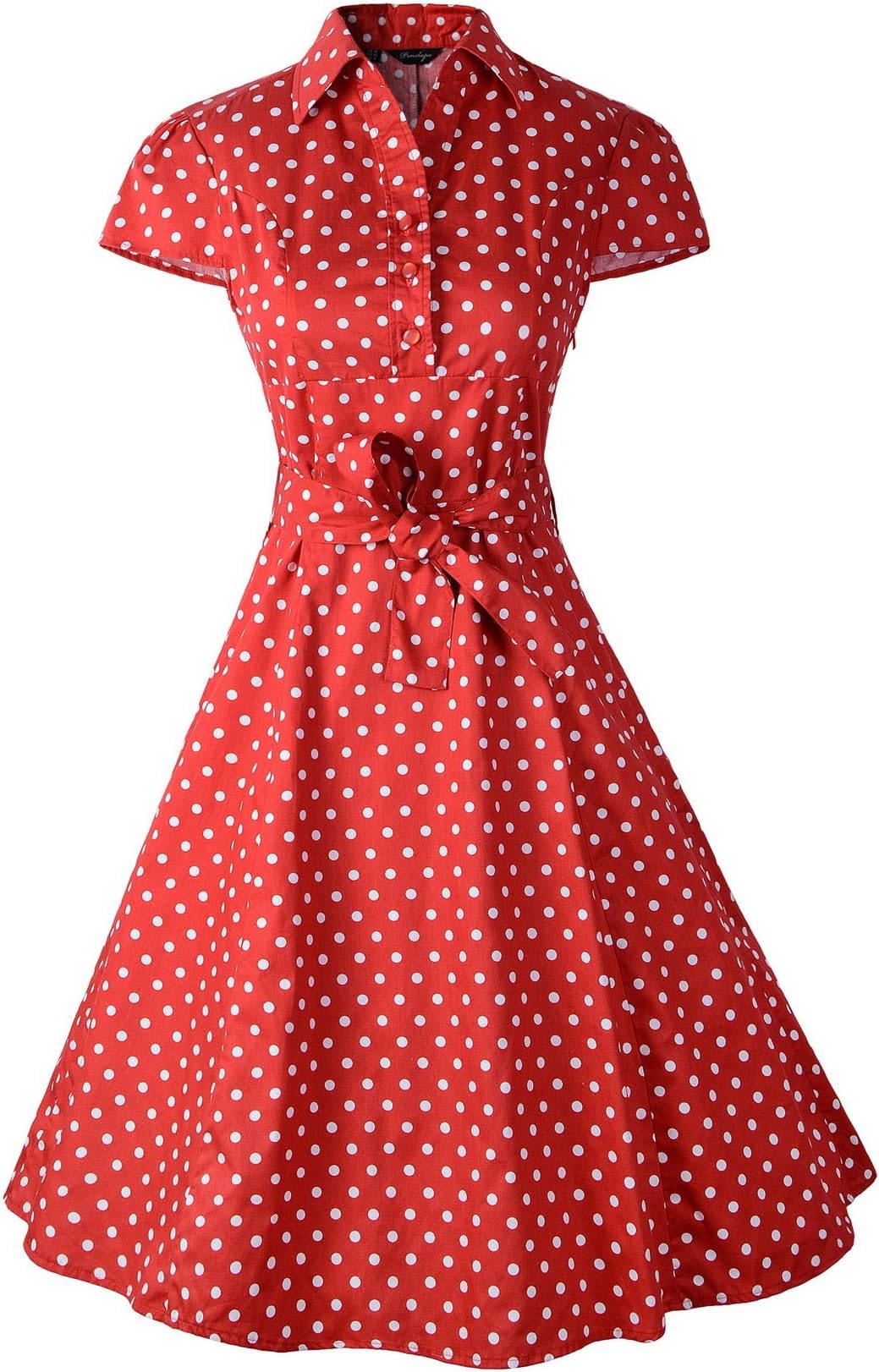 Penelope Vintage 1950S Shirt Swing Tea Dress